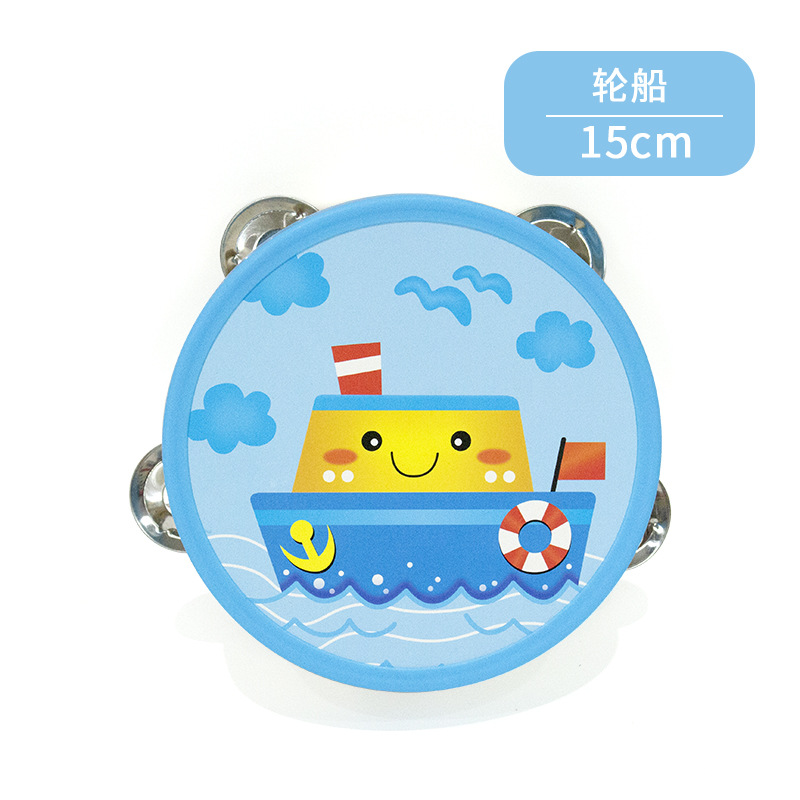 Pandereta de madera Orff Instrumentos musicales Kindergarten Educación temprana Música y accesorios de baile Tambores de mano Tambores de palmaditas al por mayor