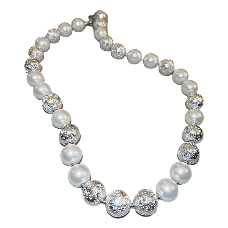 Collar collar de perlas elegante francés nicho diseño clavícula cadena nueva moda alto sentido collar al por mayor