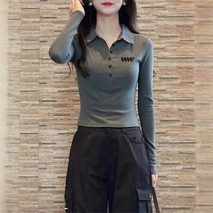 ��ʽ�߼��л�ɫPOLO�I�L��T��Ů����2025�¿�e�������@�����³�
