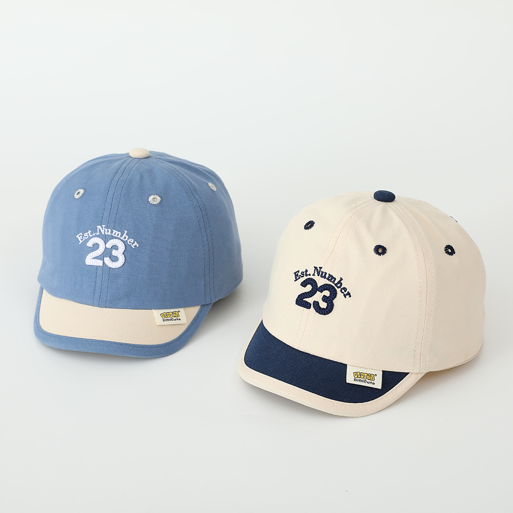 Sombreros digitales para bebés primavera y otoño sombreros para niños niñas sombreros de béisbol de colores sombreros cortos de lengüeta