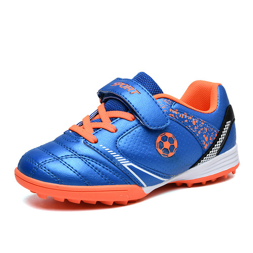 Liannio children's football shoes Velcro for children and middle-aged children training running shoes broken nails outdoor grass wholesale delivery