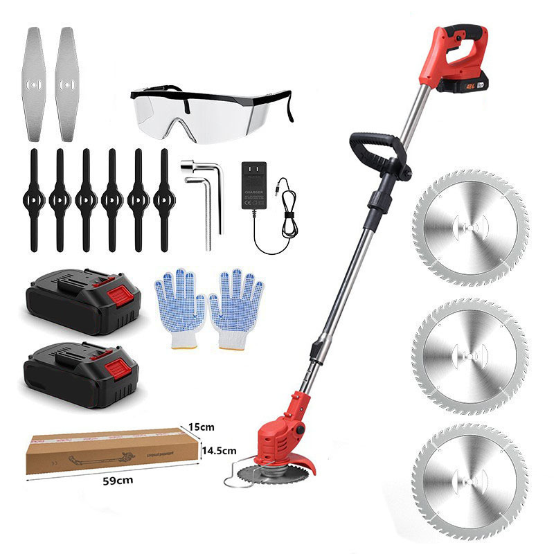 电动割草机多功能小型锂电除草机家用手持园林打草机充电除草神器