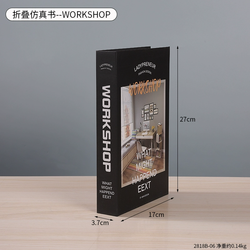 北欧简约装饰假书摆件客厅酒柜桌面道具书拍摄模型书书盒摆设
