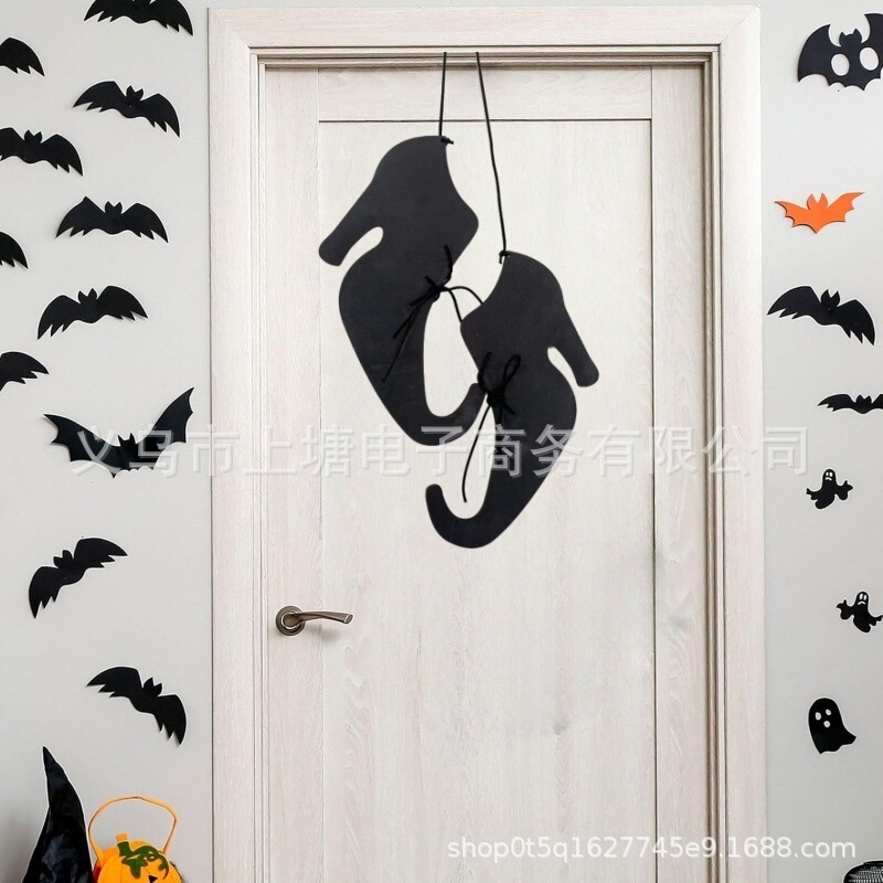 Cross-Border Amazon Best-Selling Halloween Devil Witch High Heels Wall Hanging Pendant Witch Boots Decoration Props