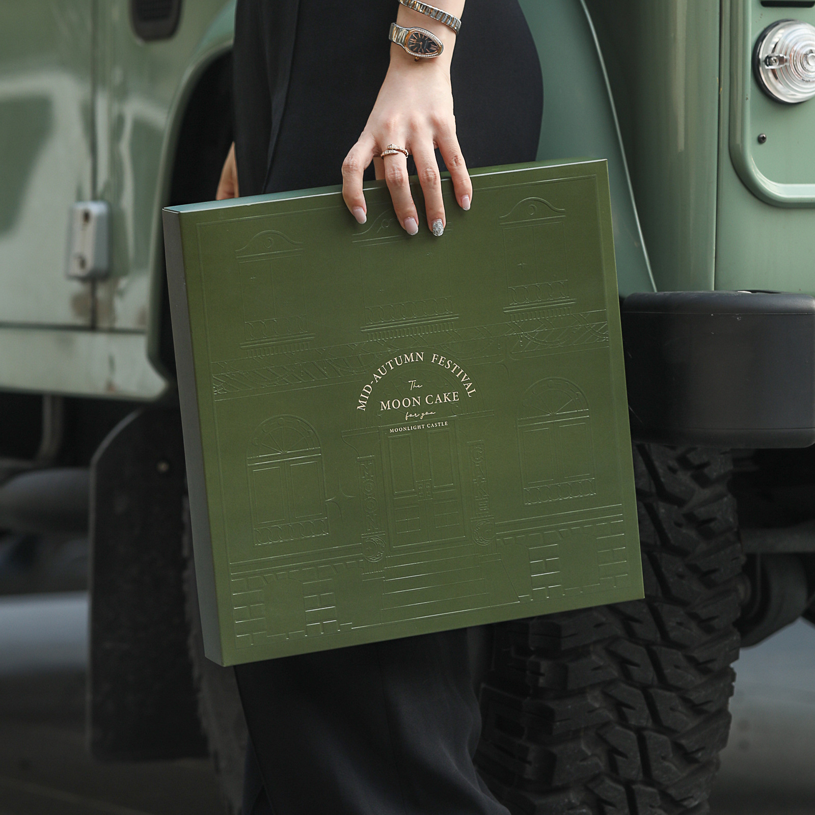 2025中秋新款8粒装冰皮流心月饼包装盒礼盒手提礼品盒DZ空