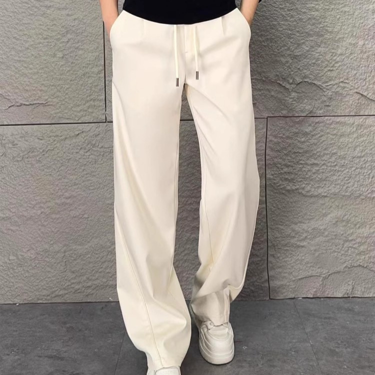 Casual Pants Men's 2025 New Straight Pants High-end Simple All-match Loose Pants Men's Wide-leg Pants