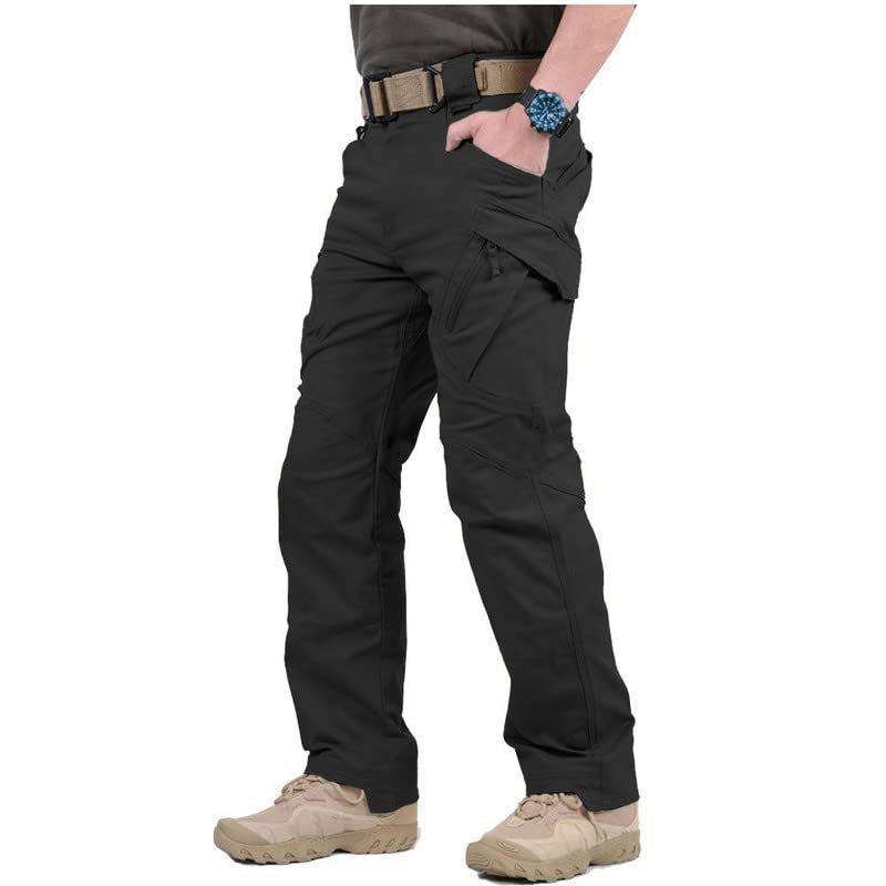 2023 hombre de alta calidad multi-bolsillos callejera pantalones de trabajo sueltos hombre plegable pantalones deportivos de algodón para correr