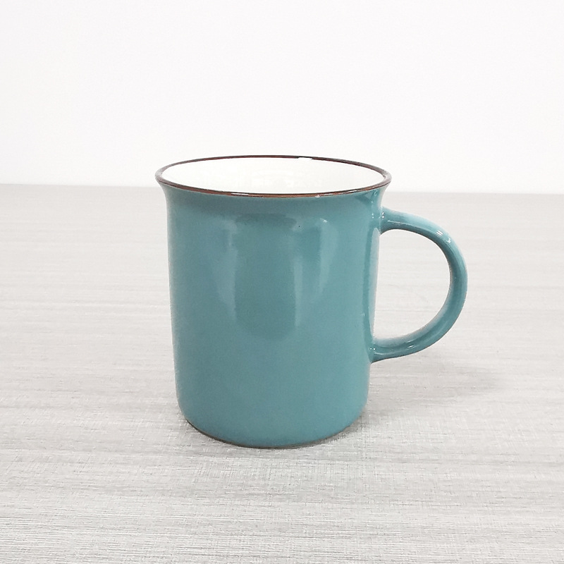 Taza de agua de procesamiento de lotes pequeños tazas de cerámica LOGO taza de agua taza de marca blanca taza de cerámica taza de café