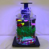 Office circulating fish tank small desktop living room household aquarium ecological lazy people exempt water glass gold fish tank