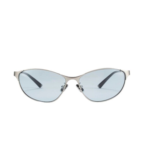 y2k trendy girl street style metal cat-eye sunglasses with retro American sun glasses for women, UV protection