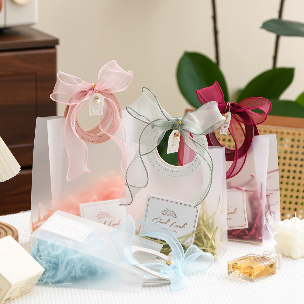 Bolsas de regalo, bolsas de mano, bolsas de regalo de mano, bolsas de regalo de cumpleaños, bolsas de regalo de día de San Valentín, bolsas pequeñas y transparentes