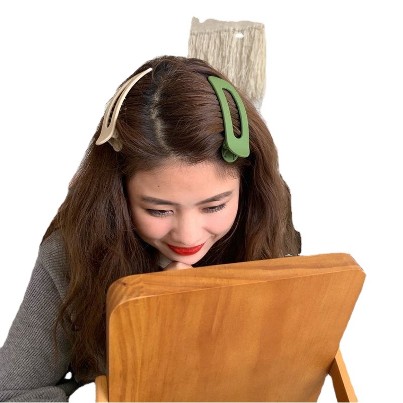 Horquilla de la parte posterior de la cabeza de la horquilla esmerilada clip lateral bangs clip de color caramelo accesorios para el cabello lavado de cara especial Liu seaside hairpin accesorios para el cabello