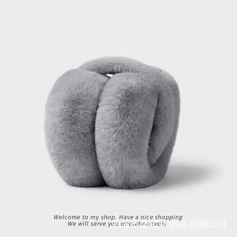 Winter cute headphones, keep warm earmuffs, foldable protective bag, plush, ear protection