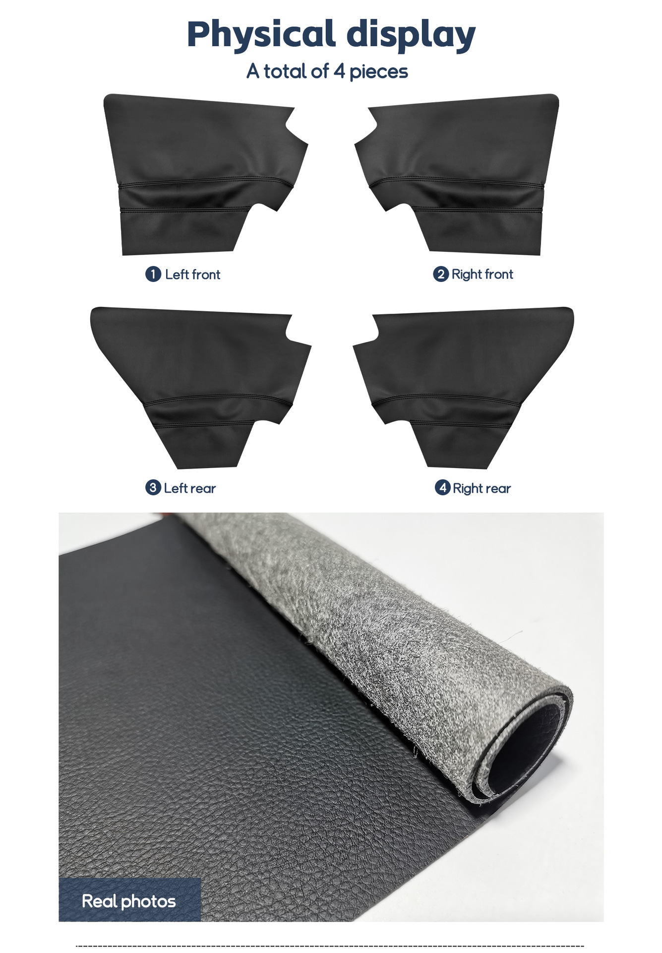 Toyota RAV4 13-19 Car Door Panel Leather Interior Modification