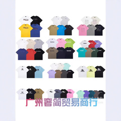 クロスボーダー25ssB家高品質春夏プリントロゴ半袖カジュアルゆるい男女カップル同タイプtシャツ潮