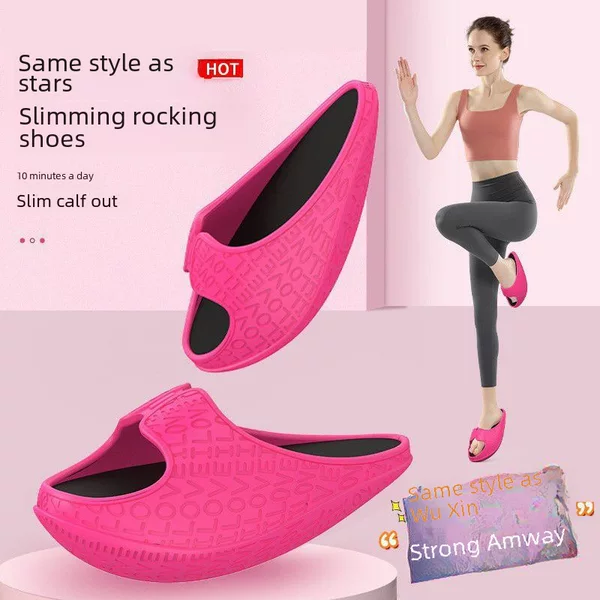Rocking shoes EVA plus size sports yoga auxiliary shoes celebrity same style Pilates special stretch home belly contracting