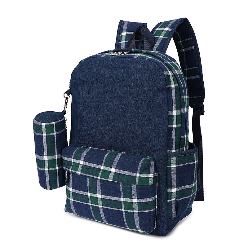 사파이어 블루 체크