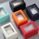 Paper Packaging Box Jewelry Box Transparent Window Opening Gift Box Jewelry Box Bracelet Box Gift Box Square Watch Box
