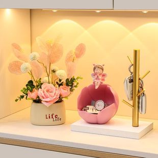 Cream Ins Style Entrance Ornaments Key Storage High-Value Decoration Home Living Room Moving into New Home Gifts