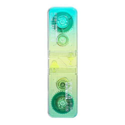 English stationery gradient double-headed correction tape with dot glue, two-in-one student use high-quality erasable tape, correction tape