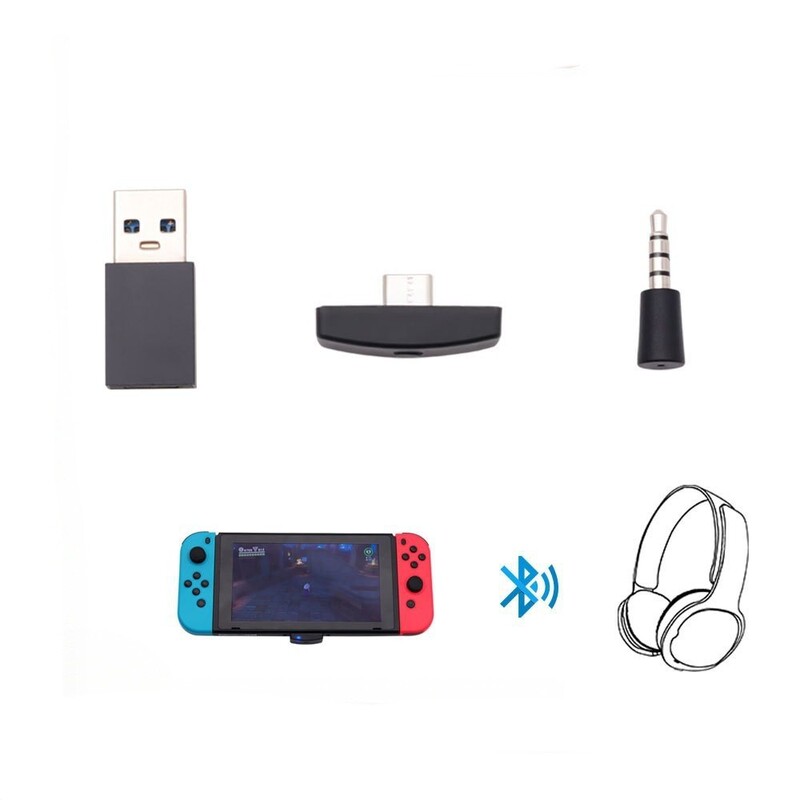 Wireless audio transmitter for P4 P5 switch computer adapter Bluetooth headset Bluetooth speaker