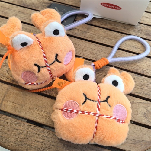 苏博文创阳澄湖大闸蟹可爱呆萌棉花娃娃旅游礼物送闺蜜朋友包挂件