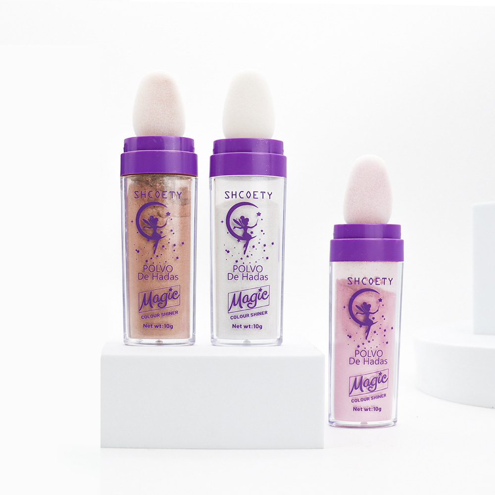Fairy Highlighter Contouring Powder, Facial Brightening Powder, Three-dimensional Contouring Blush, Body Glitter, Highlighter Stick, Cross-border undefined