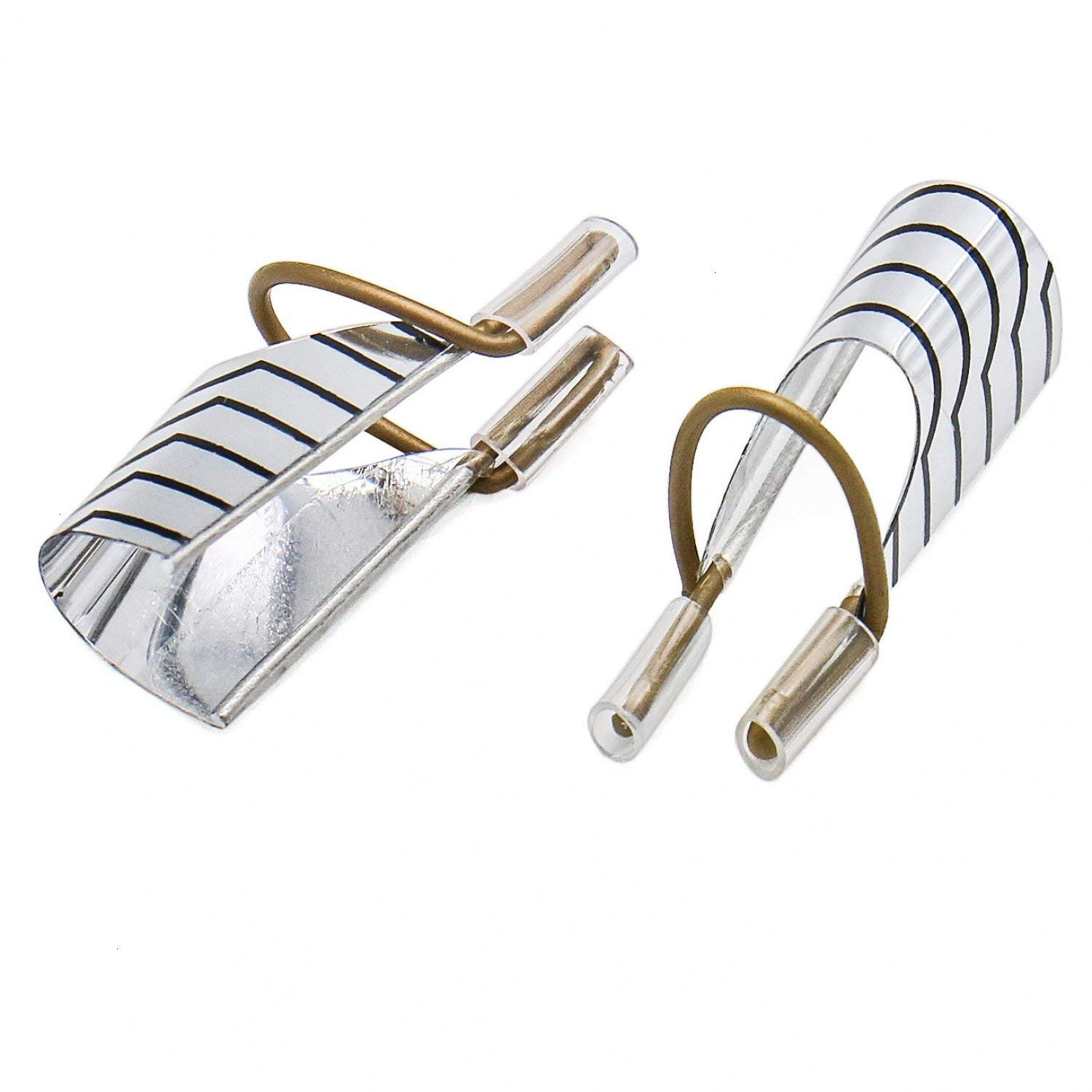 Soporte de dedo de extensión de uñas transfronterizo clavo de cristal extensión de fototerapia clavo metal aluminio dedo titular 5 traje en caja