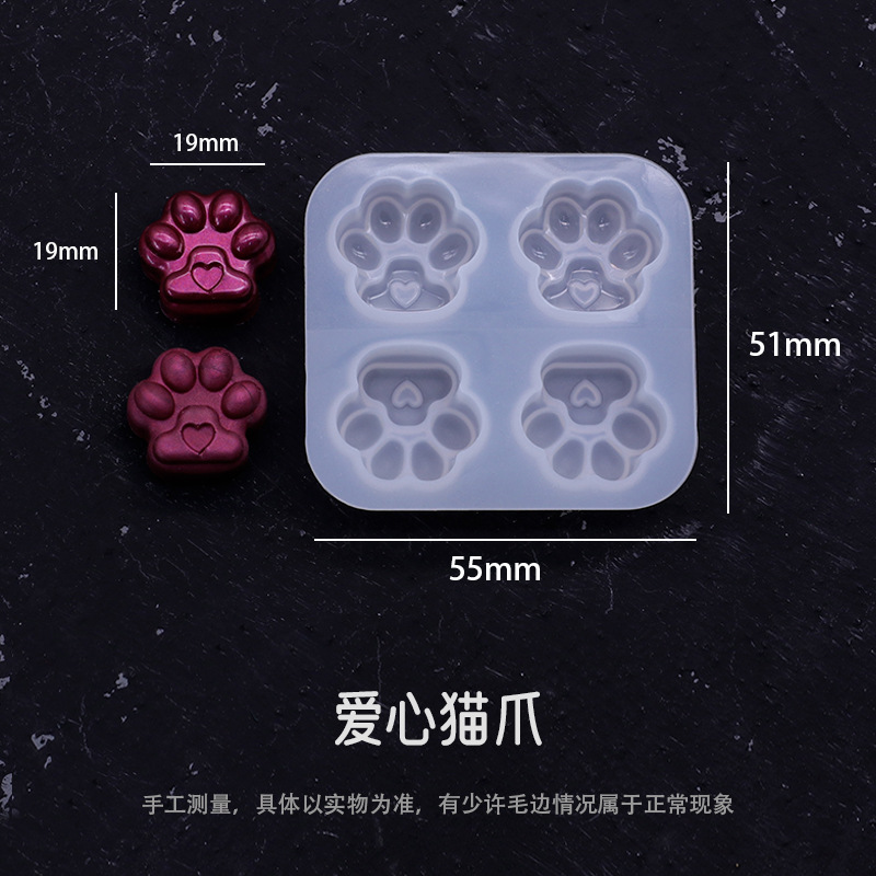 Color europeo fuego pintura sello estrella de silicona Delu amarillo pato lindo molde DIY Goka oso violento Goka alta resistencia a la temperatura