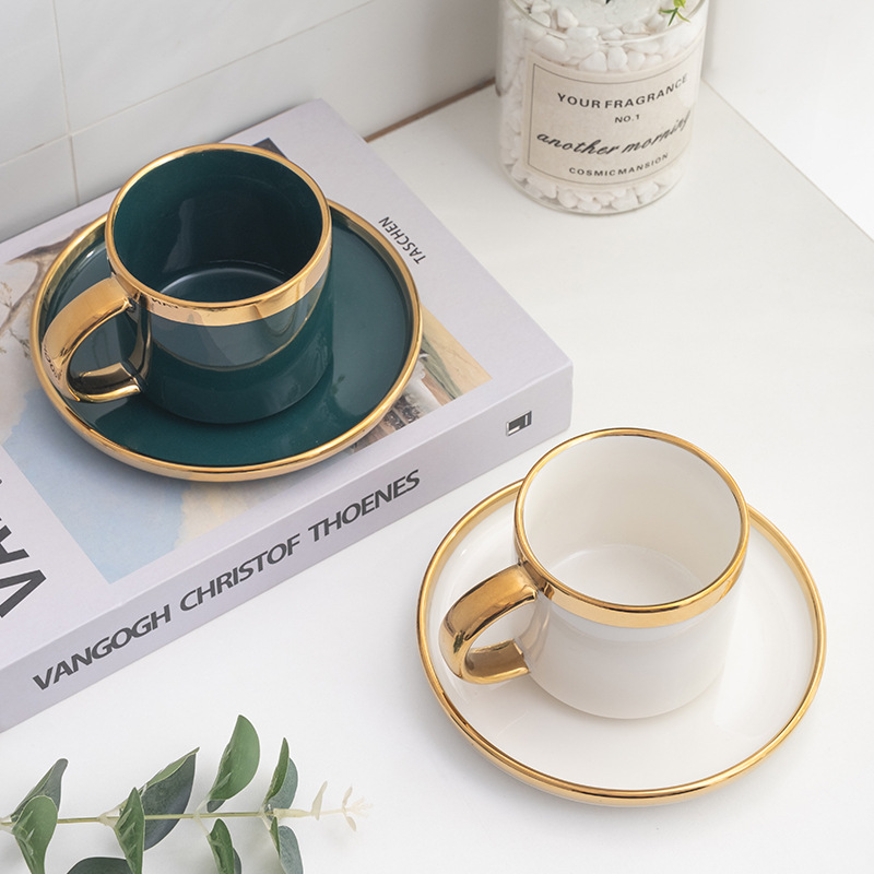 Nordic INS ceramic Penalty Personalized Fashion Network Red Light luxury Simple creative home office coffee cup disc