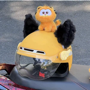 Meituan kiçik kukla motosiklet dəbilqəsi, Qarfild fərdi pişik qulaqları, xizək kuklası
