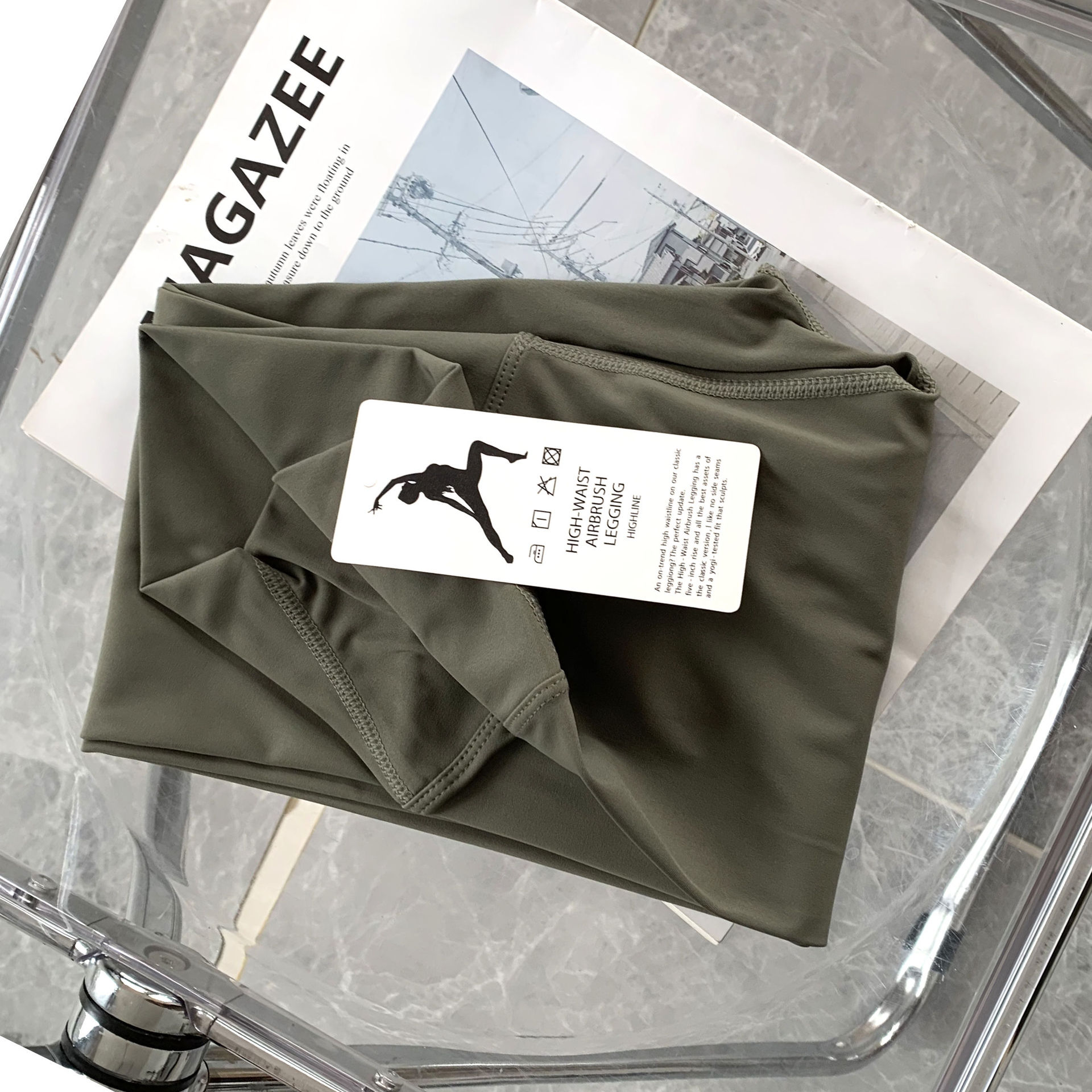 Lulu pantalones nude de color crema cintura alta Levantamiento de cadera sin vergüenza línea pantalones de yoga pantalones cortos de secado rápido