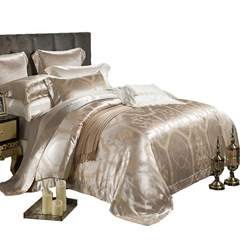 WBZ7真絲四件套 別墅奢華桑蠶絲天絲床單絲綢床上用品