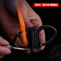 防水アウトドア多機能万回マッチ金属灯油ライター携帯キーホルダーメーカー卸売りクロスボーダー