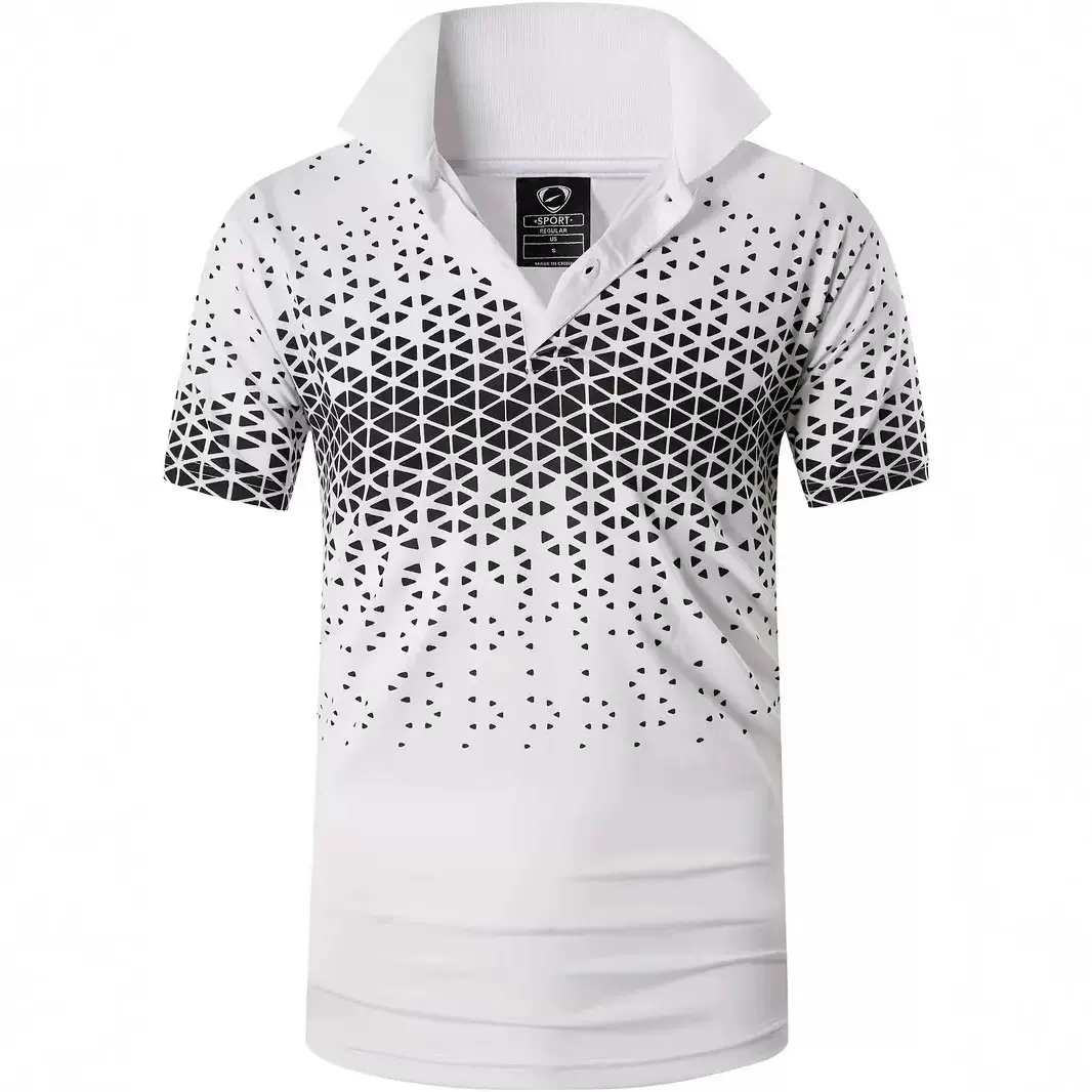 春季夏季新款男装男士数码印花运动炫彩短袖POLO衫跨境源头工厂