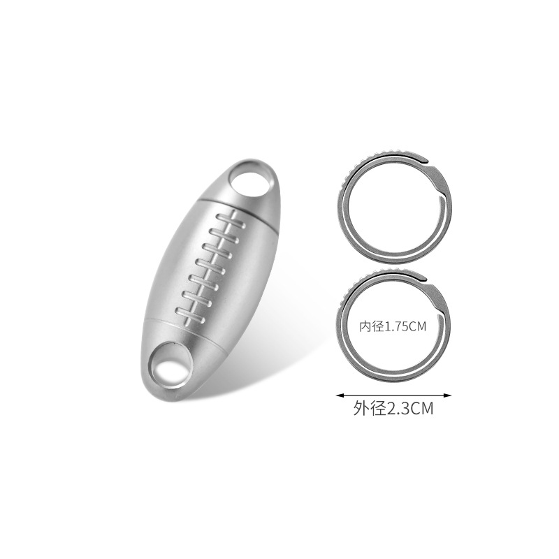 Llavero multifuncional portátil de aleación de titanio, de gran venta del fabricante, con cierre de anillo giratorio de liberación rápida para coche, con alta capacidad de carga.