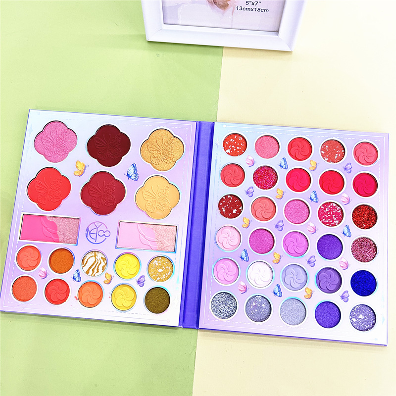 Casual Cute Multicolor Human Cartoon Paper Eye Shadow Blusher Highlight display picture 4