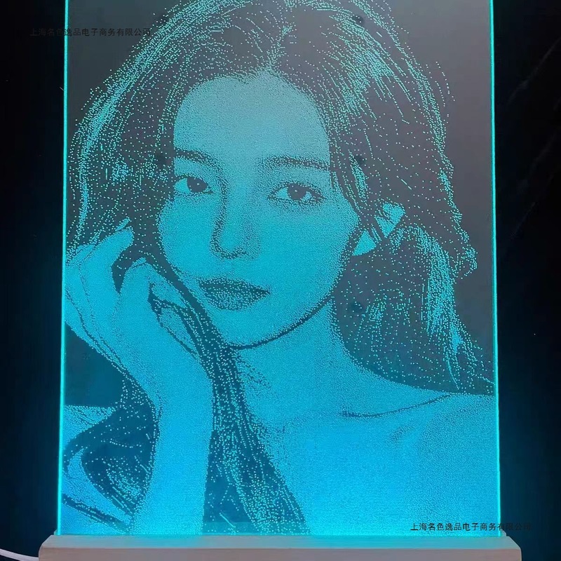 锤子画玻璃画琉璃画像定.制真人照片生日礼物情人节送女朋友栖息|undefined