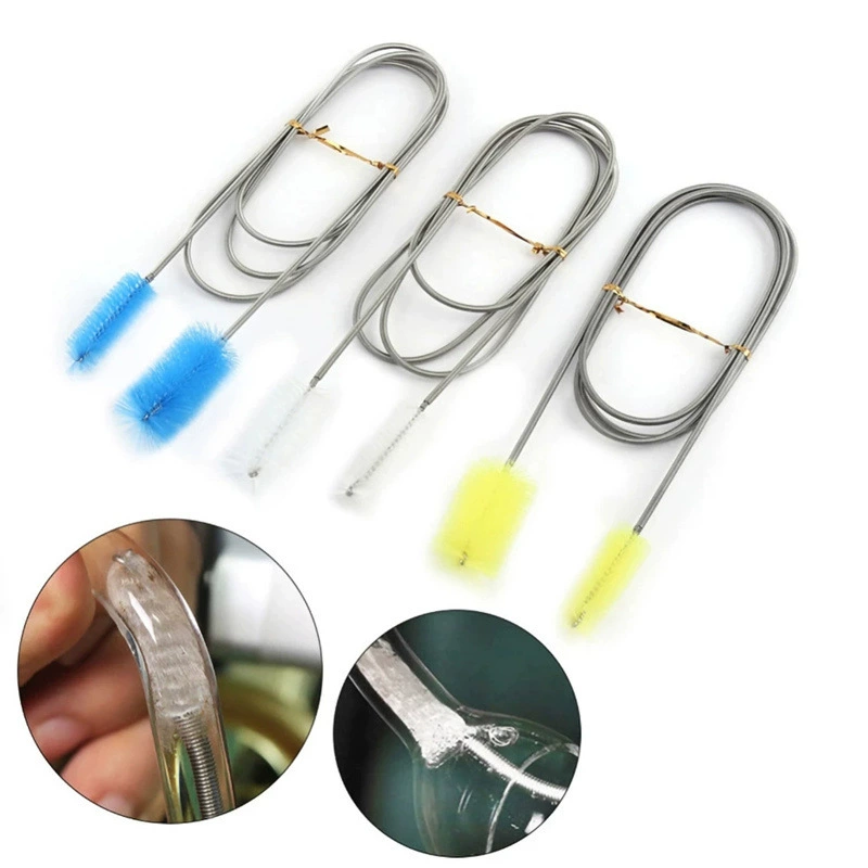 Щетка для водопровода фильтра для аквариума с двумя головками для очистки водопровода