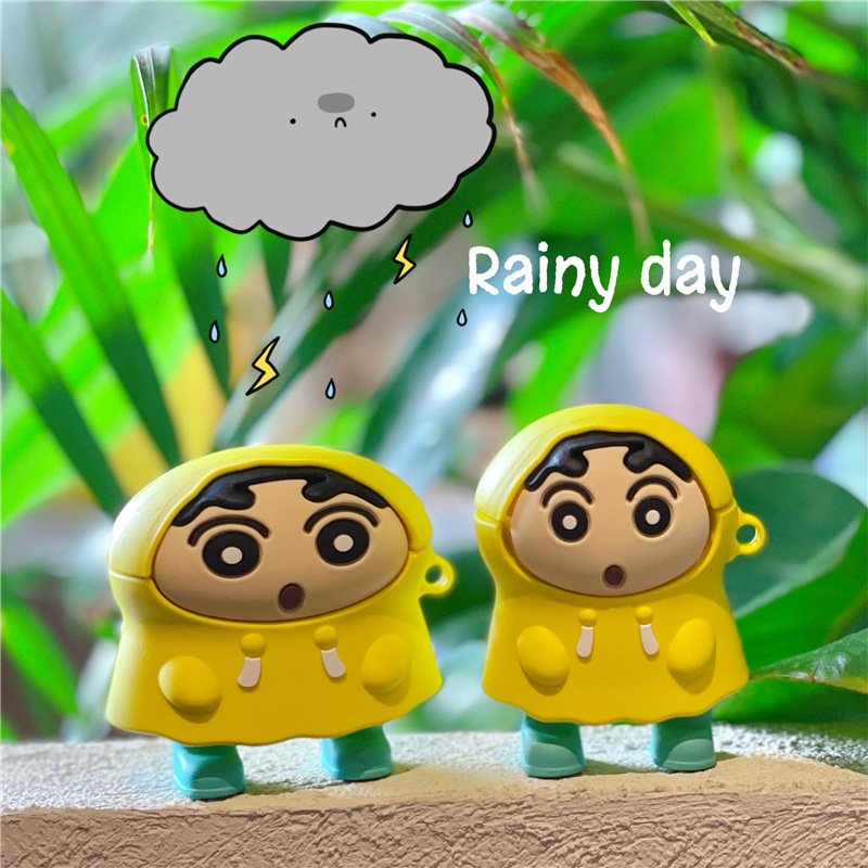 Cute three-dimensional raincoat for boys Apple AirPods pro Bluetooth wireless headset protective cover 1/2/3 generation applicable