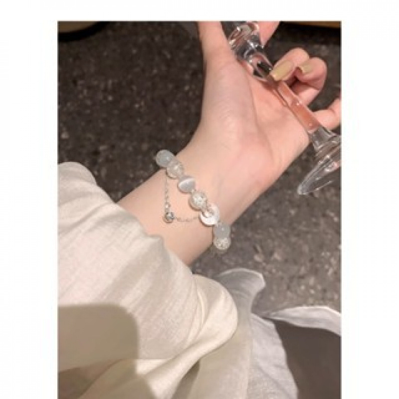 S177-화이트 펄 문 벨 팔찌#SZ458용