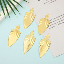 创意光面金属水滴花片古风婚庆新娘头饰发饰配件diy手工材料批发