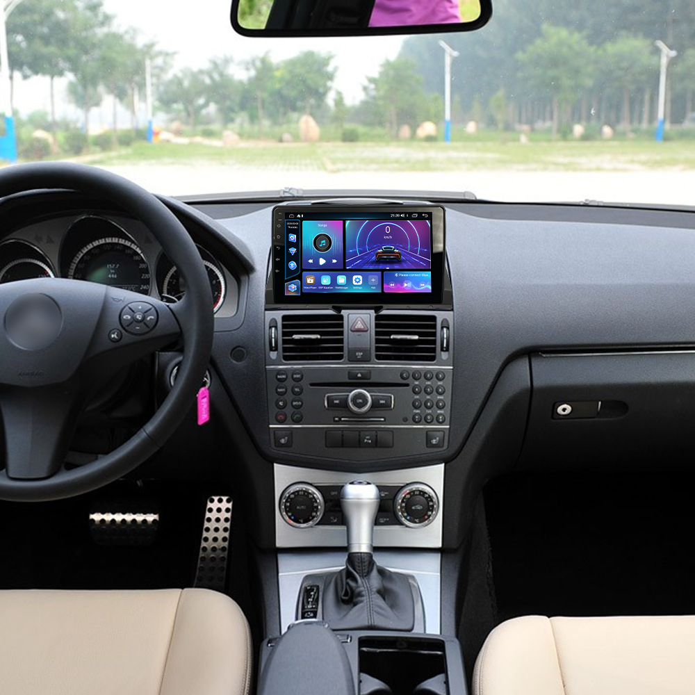 Aplicable a la consola de control central de cuatro núcleos / ocho núcleos de la consola de navegación de automóviles Android de 07 - 10 Mercedes-Benz C