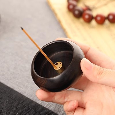 Purple Tan woodiness Mini Xiangjian Incense holder travel Incense Sandalwood Aloe In Incense burner