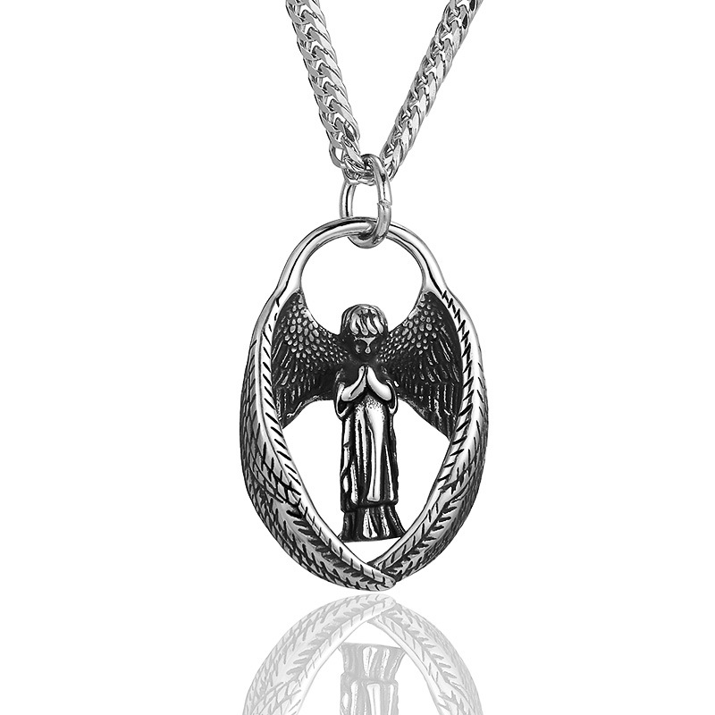 retro trend necklace stainless steel for men and women