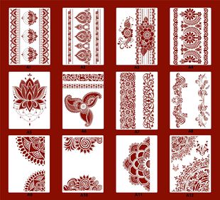 Cross-Border Vintage Lace Pet Painting Template, Spray-Painted Hand-Painted DIY Plastic Template, Manufacturer's Ready-Made Hollow Template