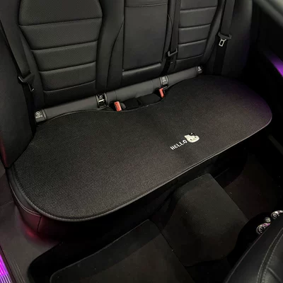 Car seat cushion, universal for | Seat cushion, seat cover - black-and-white-kt-rear-seat-cushion