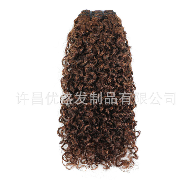 12A Pixie Curl真人发发帘Double Drawn两头齐Human Hair Bundles|undefined