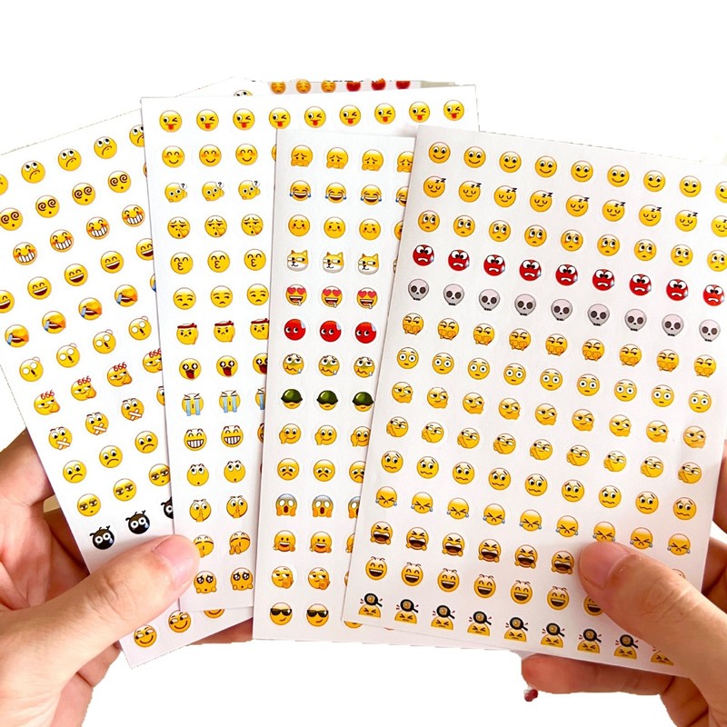 新しい興味深い絵文字表現ステッカー、クリエイティブでかわいい DIY ハンドブック携帯電話装飾素材ステッカー、楽しくて興味深い|undefined
