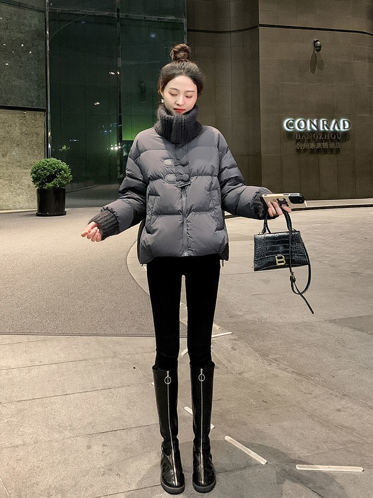 Winter velvet design elite knitted down jacket